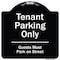 Signmission Designer Series-Tenant Parking Guests Park On Street Heavy-Gauge Aluminum, 18" x 18", BW-1818-9882 A-DES-BW-1818-9882 - alternate 1